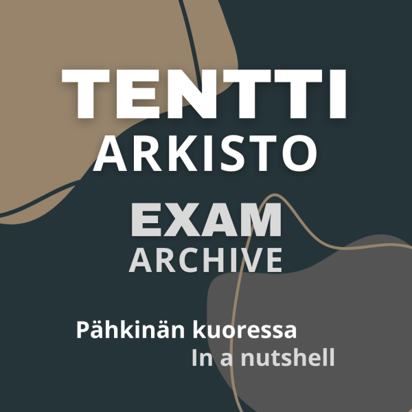 Tenttiarkisto pähkinän kuoressa / Exam archive in a nutshell